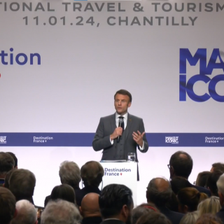 Emmanuel Macron - Sommet Destination France 2024