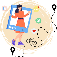 Cyclotourisme Campagne digitale et influenceur