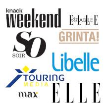 Logos de magazine sur le marché belge