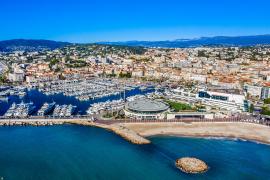 Vue drone Cannes