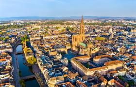 Vue du ciel Strasbourg