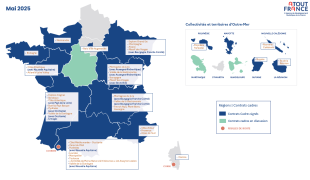 Carte contrats cadre et destinations 2025