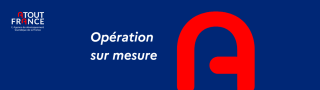 Bannière Opération sur mesure bleu