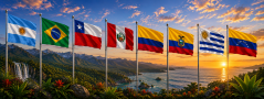 Drapeaux Latam